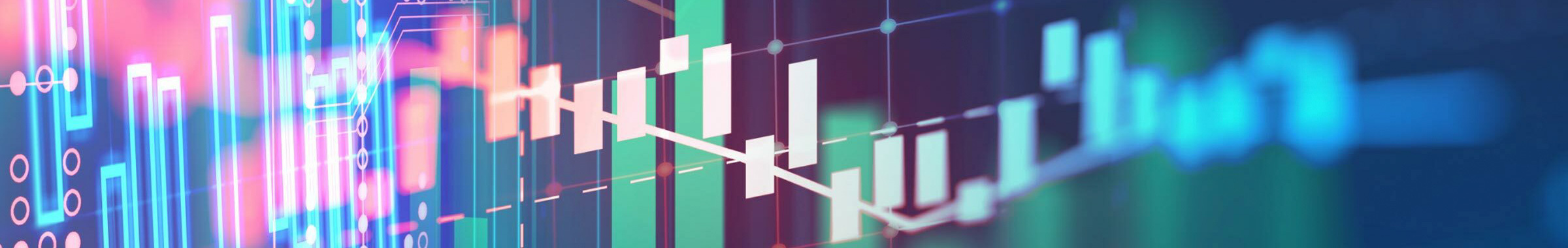 financial market price candles graph data pattern analysis concept